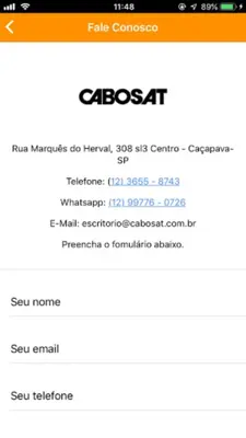 Cabosat android App screenshot 0